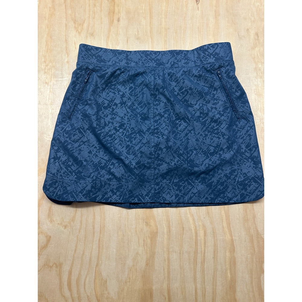 Orvis Classic Collection Blue Abstract Print Active Skort Womens Large